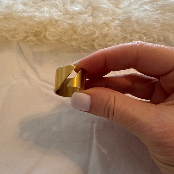 Gold Geometric Ring - Picture 5 of 5